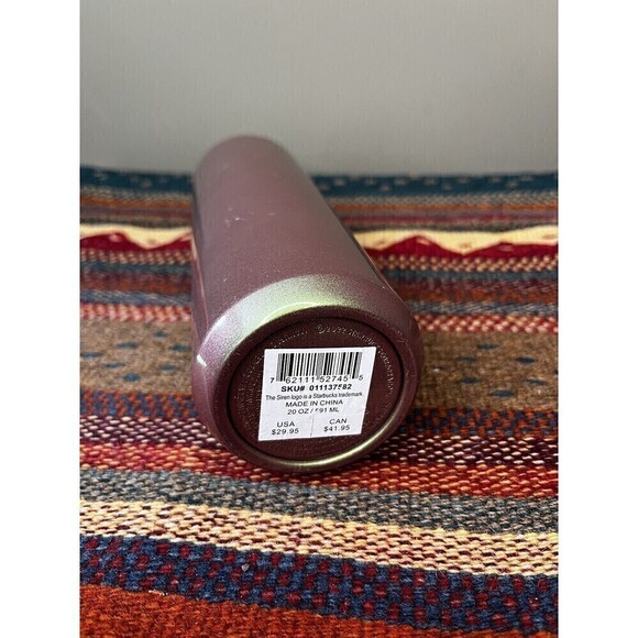 Starbucks Iridescent Stainless steel Shimmery Water Bottle Cup Tumbler 20oz - Picture 3 of 4